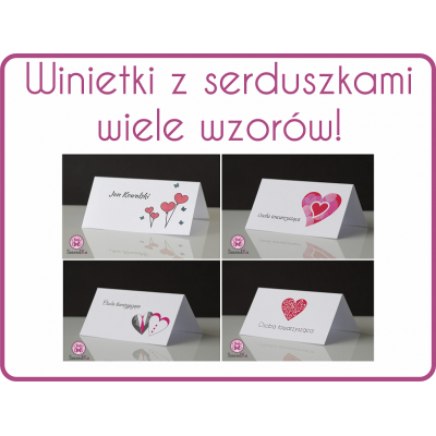 Winietki z serduszkami