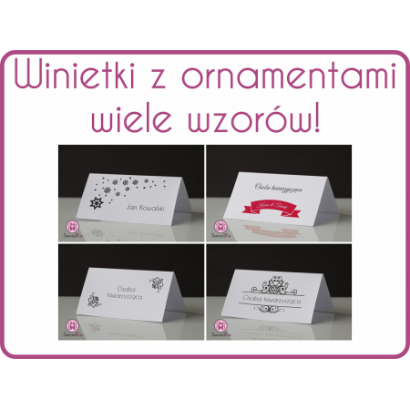 Winietki z ornamentami