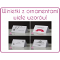 Winietki z ornamentami